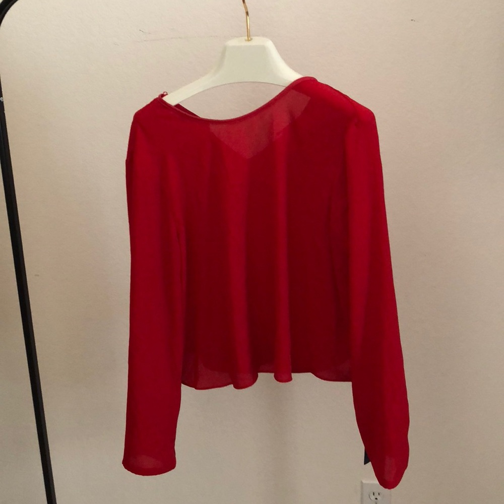 Red blouse